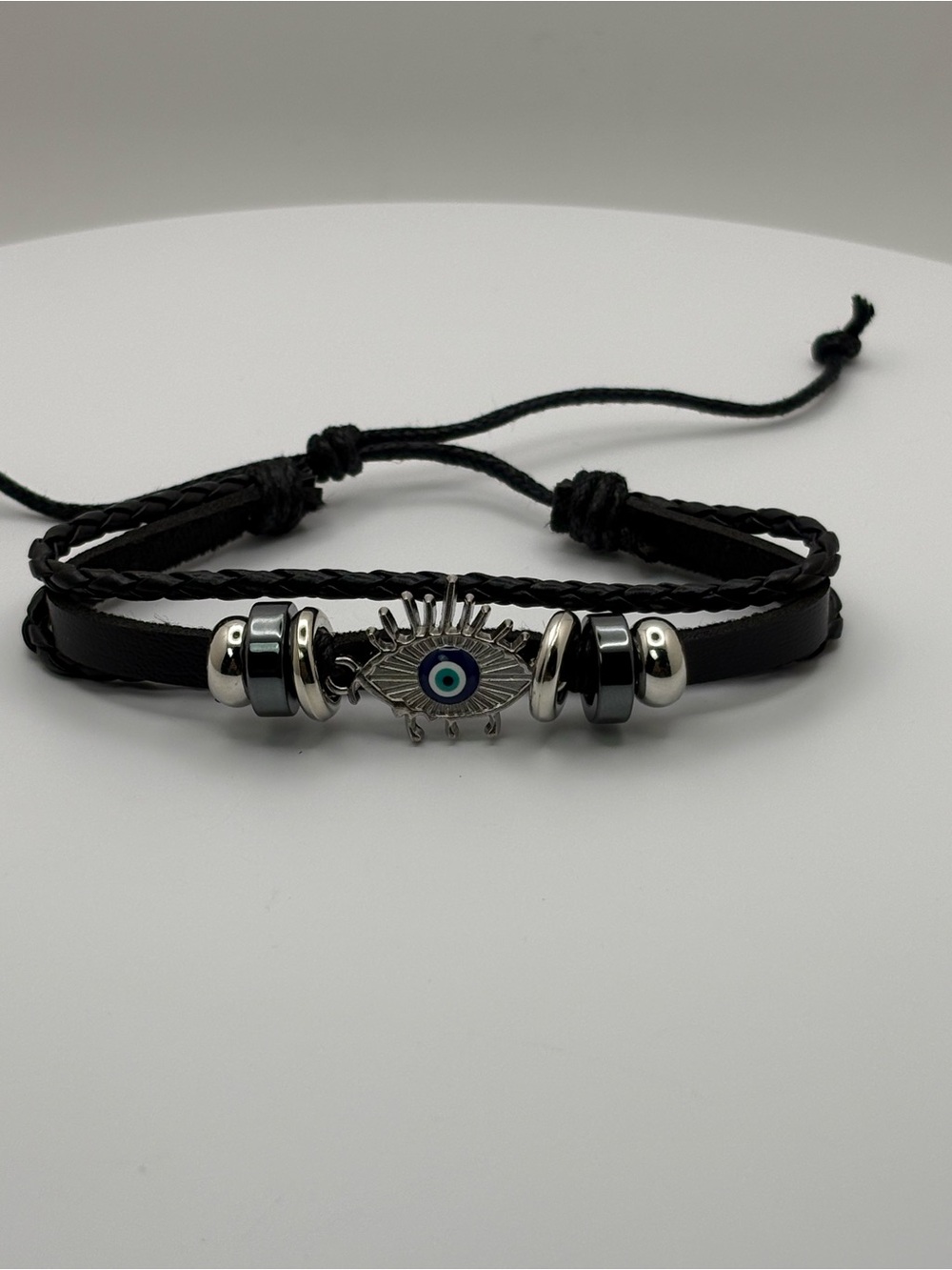 🧿 Evil Eye Protection Adjustable Black Bracelet